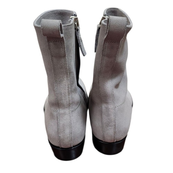 Dior Homme Suede Ankle Men's Gray Suede Mid-Calf Boots Size US 12 / EU 46 - Picture 8 of 15